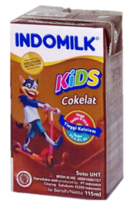 Indomilk Kids UHT Chocolate Indomilk Coklat 115ml